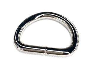 1" Welded D-Ring Nickel Finish