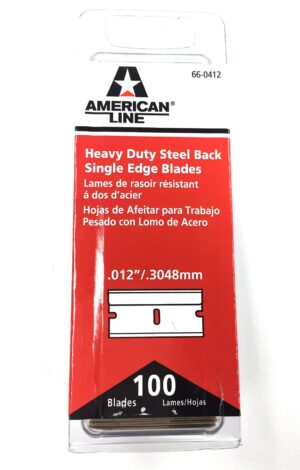 Industrial Strength Razor Blades - 100 Pack