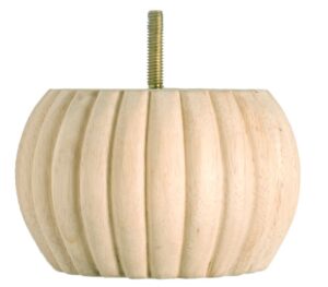 3" Scalloped Bun Leg