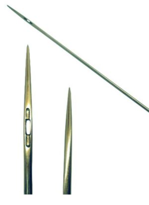 Straight Double Round Point Needle