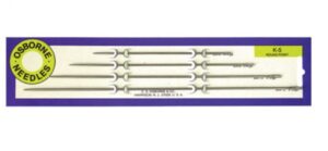 Straight Round Point Needle Card