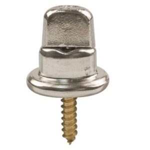 Common Sense® Turn Buttons Single Stud Brass Screw