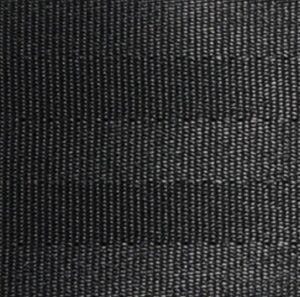 2" Black Seatbelt Style Webbing
