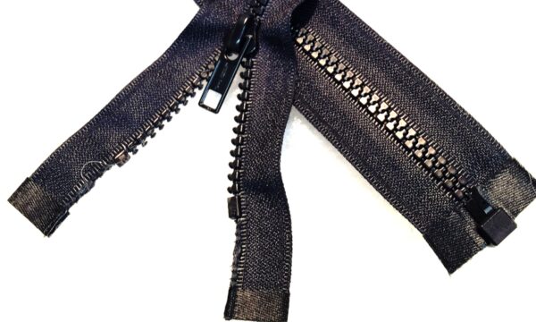 #5 Premade Separating Boat Zipper Black